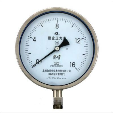 不銹鋼膜盒壓力表的工作原理