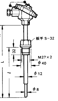 WZP-2312A引進(jìn)型固定螺紋裝配式熱電阻
