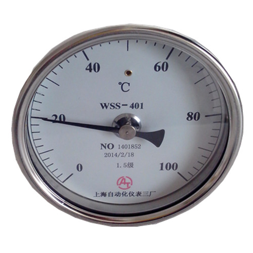 WSS-401軸向型雙金屬溫度計(jì) 上海自動化儀表三廠